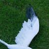 Artificial Feather Seagull Bird Artificial Flying Bird Figurine Home Yard Hallway Garden Hanging Ornament Fake Seagull Sculpture