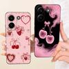 Soft Silicone Funda For Xiaomi Poco X8 Pro Max Redmi Turbo 5 Max Phone Case Vintage Starry Cherry Bow Printed Daisy Bumper