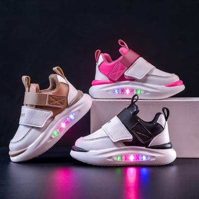 Sneaker für Jungen und Mädchen, Sportschuhe, Bequeme Freizeitschuhe mit weicher Sohle und reflektierenden Lichtern