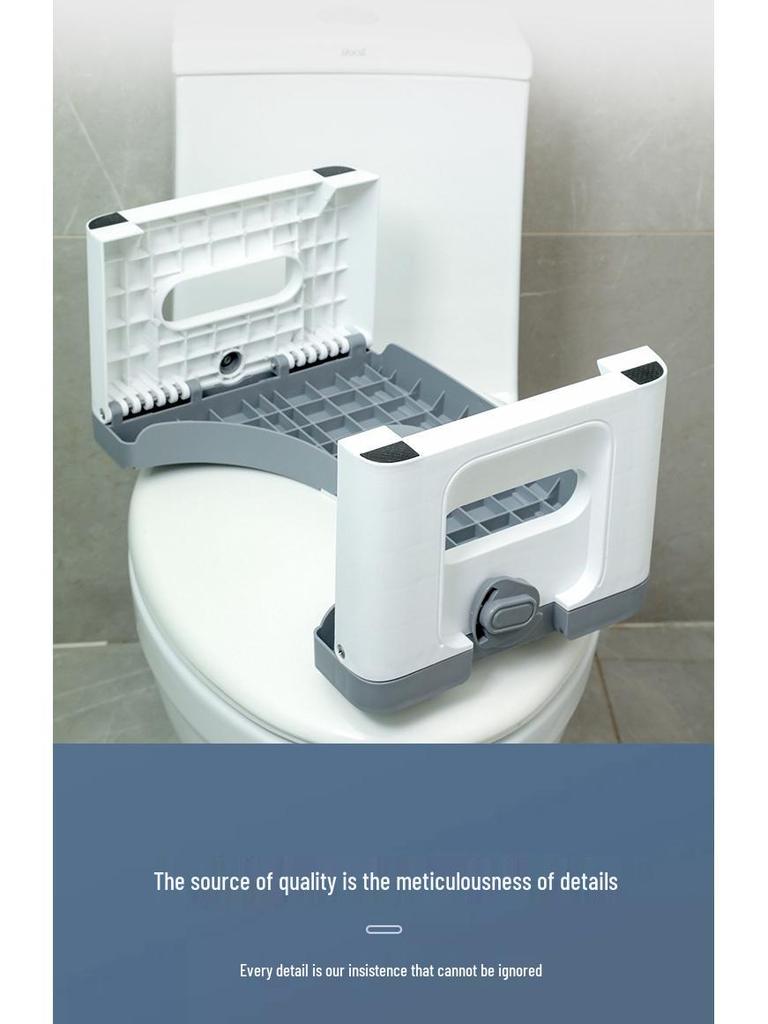 Folding Bathroom Toilet Footstool Squatting Aid