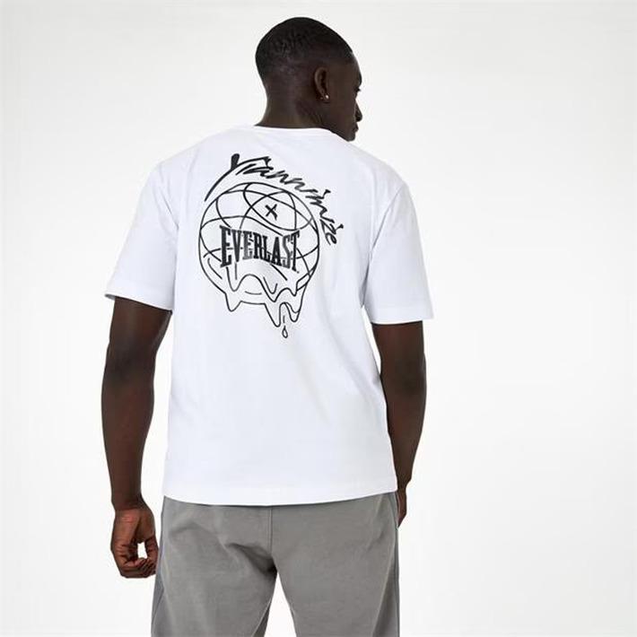 Everlast X Yiannimize White Men's T-Shirt, Size XL