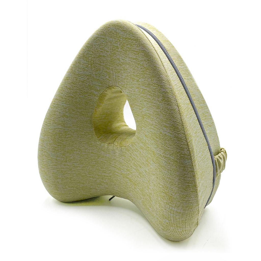 Bavlněný polštář na nohy s paměťovou vrstvou prodyšný pratelný potah na polštář pro lepší spaní pro úlevu od bolesti na stehnech a nohou