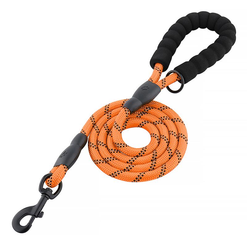 Reflective Anti-Lost Round Rope Dog Leash for Medium & Large Dogs