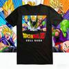 2026 Summer Dragon Ball Retro High-Quality Cotton T-Shirt, Cell Saga Character Collage Print Tee Unisex for Unisex Ins