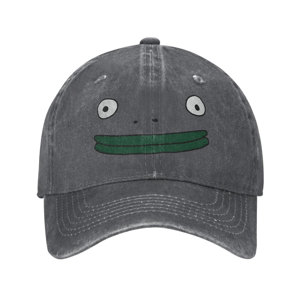 Smiling Friends Mr. Frog Sun Baseball Cap Casual Unisex Men Washed Trucker Hat Sun-Proof Print Running Hippie Snapback Cap