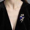 European and American Luxury Rose Brooches for Women, Luxurious Rose and Snake Corsages, Niche Design Pins, Suit Accessories, Wholesale in Stock