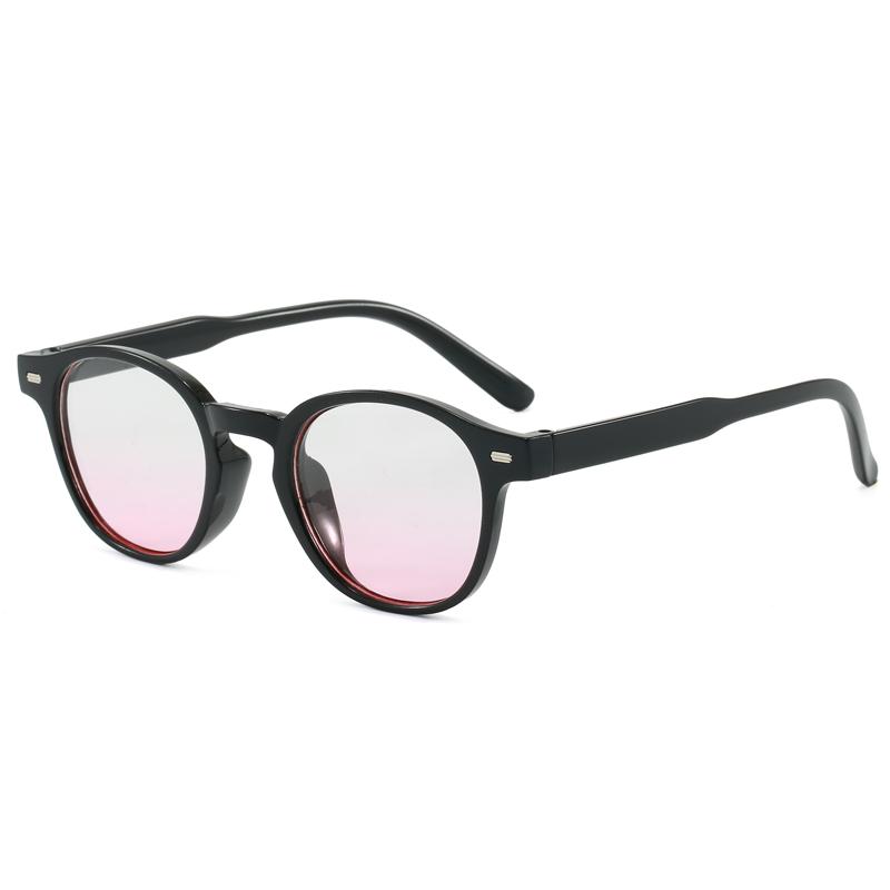 New Korean Round Plastic Sunglasses for Men and Women Fashion Trendy UV Resistant Glasses Outdoor Sunscreen Sunshade Eyewear