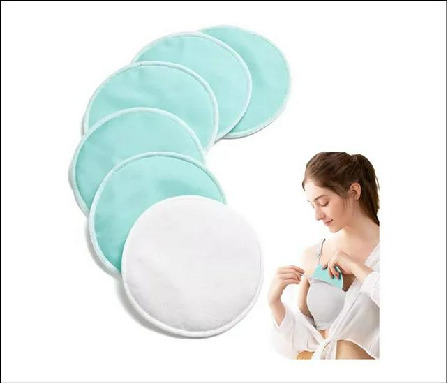 Washable Bamboo Breast Pads & Leakproof Bra for Postpartum Breastfeeding