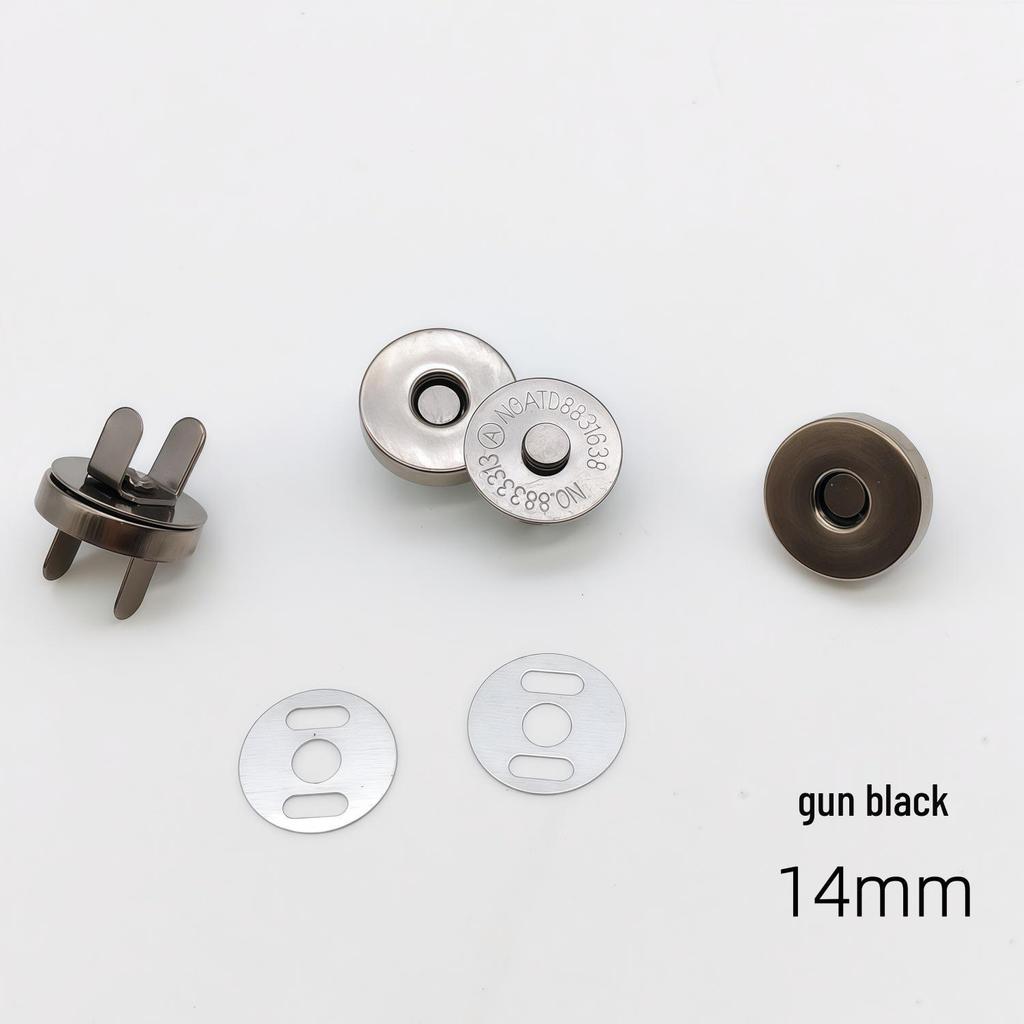 20 Strong Magnetic Snap Button Sets: No-Sew Metal Fasteners for Bags and Clothing