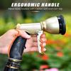 Heavy Duty 9 Patterns Adjustable Water Hose Sprayer Nozzle Gun for Watering Plants, Lawn& Garden, Washing Cars, Showering Pets