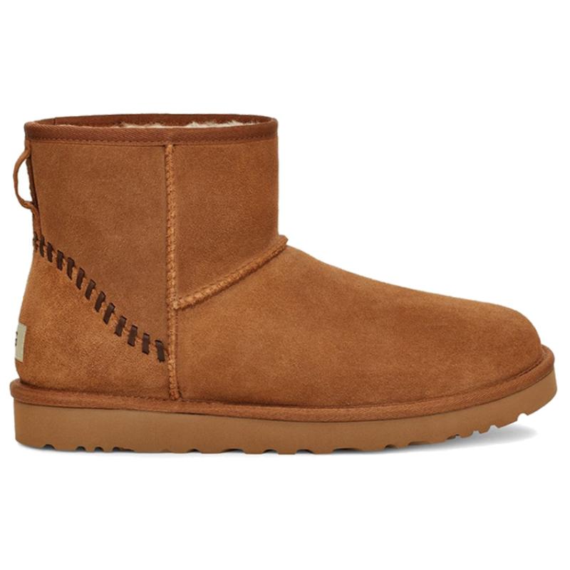 UGG Classic Mini Deco Suede Boot 'Brown' Sneakers 1115565-CHE