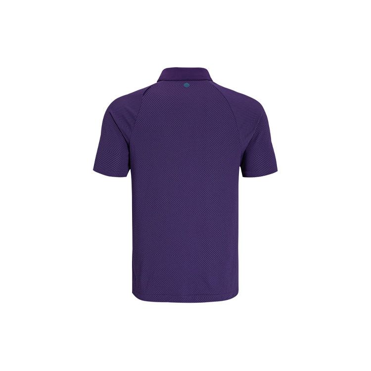 Under Armour Rush Series Seamless Casual Golf Polo Shirt Men Tops Purple 1366252-500