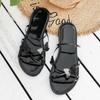 Designer Sandals Flat Butterfly Toe Slippers for Women 2024 New Women's Fashion Luxury Beach Slippers Anti Slip Sandals Slippers