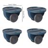 Mini Adhesive Wheels Self Adhesive Wheels Small 4Pcs Mini Fixed Wheels Small Wheels For Storage Boxes Adhesive Rolling Feet For