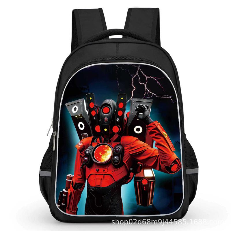 Toilet Man School Bag Titan Clock Man Titan Monitor Man Titan Audio Man Large Capacity Student School Bag