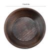 Round Surface Dessert Plate Wood Raw Serving Saucer Wipe Easily Household Plate  Nut Storage