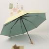 Glue Folding Umbrella Women's Sunny and Rainy Dual-use High-value Durable Sunscreen Umbrella Ins Color