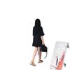 Solid Color Ruffle A-Line Dress for Plus-Size Women – Versatile Casual Black Summer Outfit