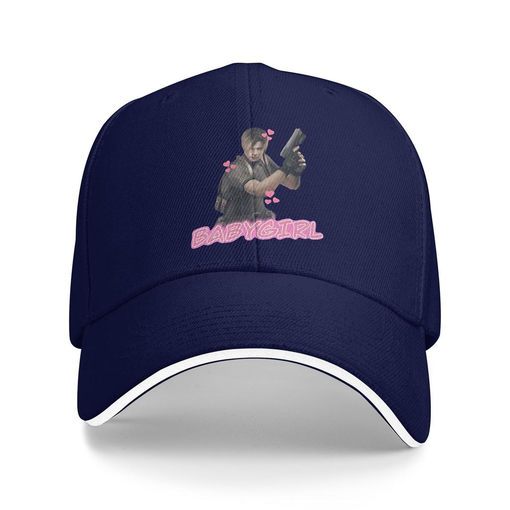 Residents Evils Leon Kennedy Babygirl Baseball Cap Couple Print Trucker Hat Summer Retro Hiking Fishing Sun Visor Baseball Caps