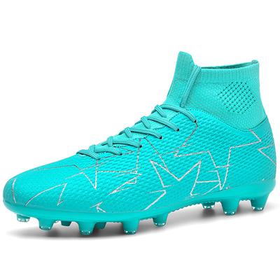 Football Shoes 35-47 Unisex High-top Football Boots Long Nail   Artificial Lawn Training Large Size Kid's Football Shoes