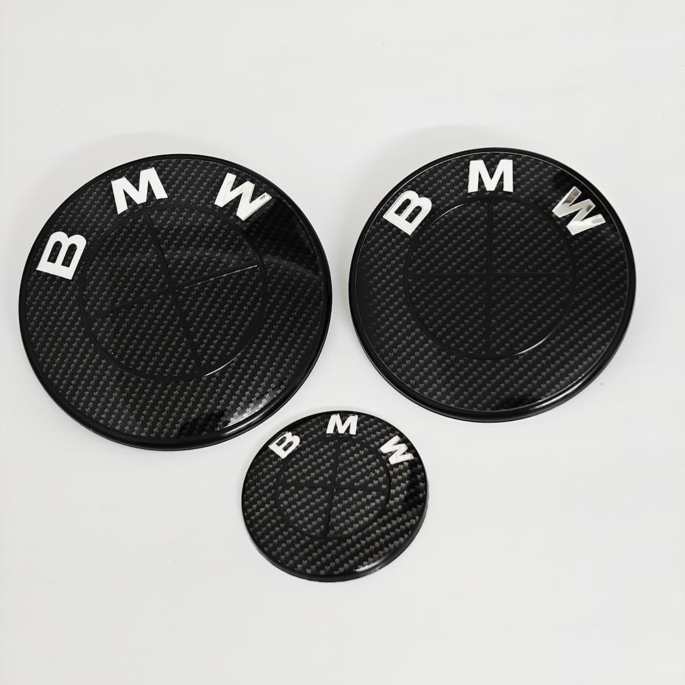 3Pcs For BMW M Logo G30 G31 G38 G11 G12 G20 G28 F10 F48 F49 G01 F20 F21 F22 Car Front Hood Emblem Logo steering wheel stickers G111