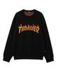 Treasure Jacquard Flame Logo Knit Black
