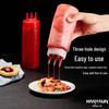 Large Capacity Food-Grade Japanese Three-Hole Squeeze Bottle - In Stock