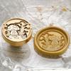 Wax Seal Stamp Exquisite Clear Texture Floral Pattern Sealing Wax Stamp Head Envelope Supply