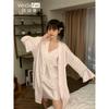 Lace sexy camisole shorts, satin set, pure and alluring style, with bra pads, ice silk slip dress, spring/summer new pajamas for women