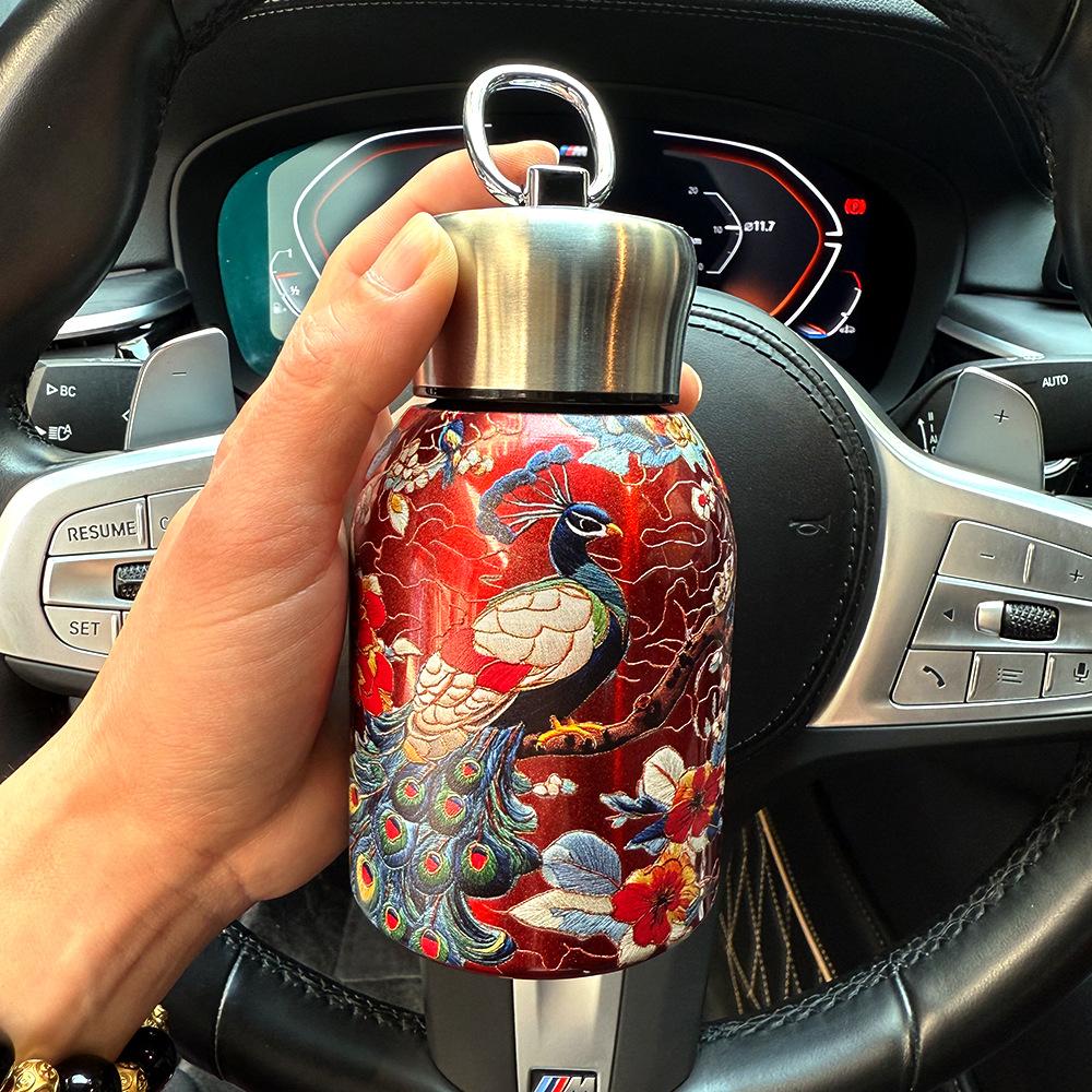 

Портативная термокружка из нержавеющей стали 304 с двойными стенками, 300 мл, герметичная мини-бутылка для воды, для путешествий и офиса 300ml