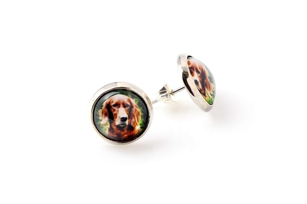 English Setter, Lawerack, Laverack - Ohrringe Ihr Foto handgefertigt, eigenes Foto, Schmuck von der Marke Art.-Dog