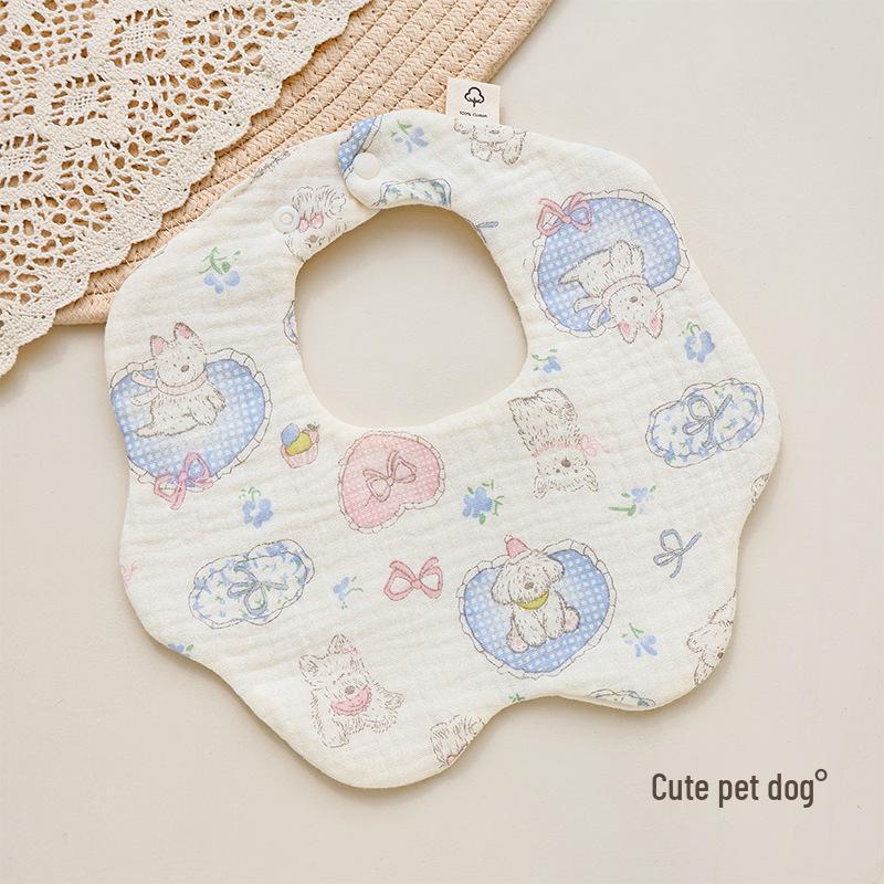 Sześcio-warstwowy bawełniany muślinowy śliniaczek i ochraniacz na brzuszek dla dziecka