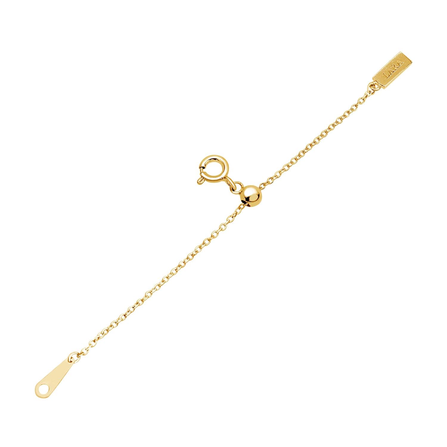 

Sliding Adjuster 925 Gold Width Maximum Length [Lala Christie] Chain, Azuki, Silver, Coating, approx. 1mm, 7cm, la03-0001-y