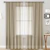 Solid Color Double String Terylene Curtain Sheer Semi-Blackout Thin Window Sheer