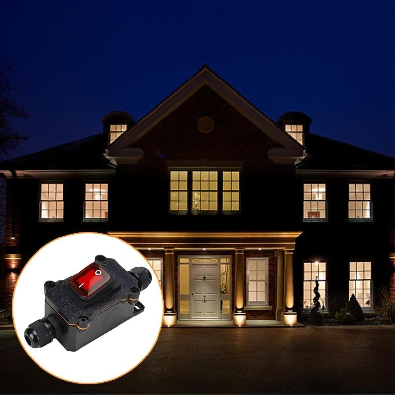 Przełączniki kablowe Inline Wodoodporne przełączniki kablowe Przełączniki kołyskowe Wytrzymałe przełączniki urządzeń zewnętrznych do oświetlenia zewnętrznego