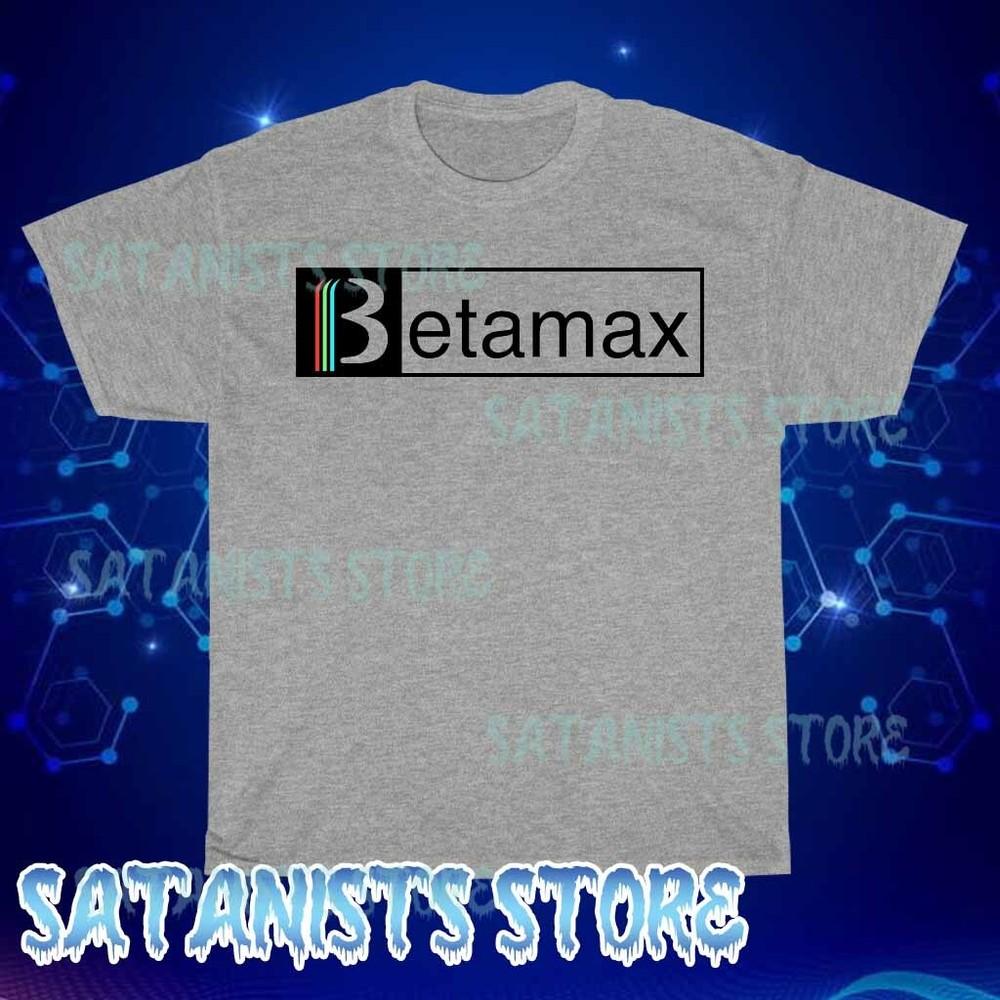 New Betamax Video Men s Grey T-shirt Funny Size S to 5XL 4XL