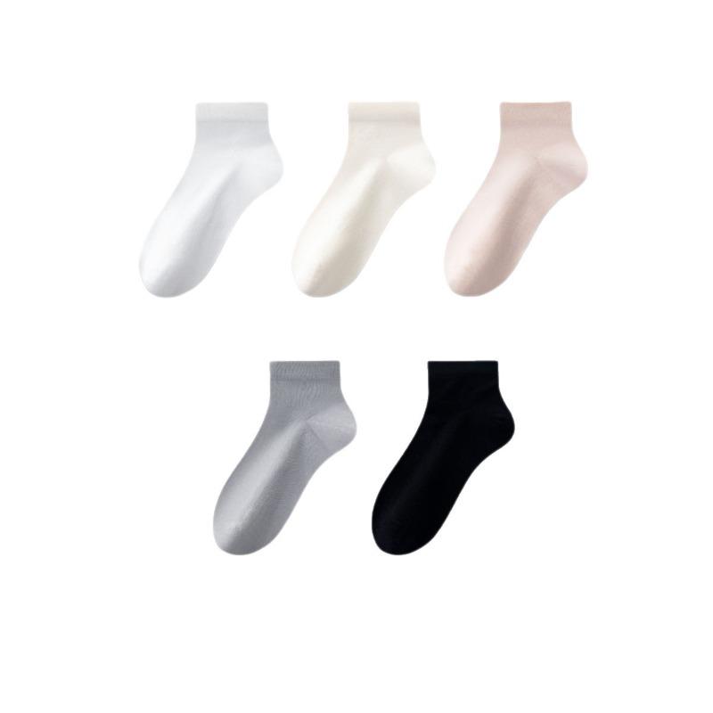 Female Summer Thin Mesh Breathable Antibacterial Boneless Cool Socks
