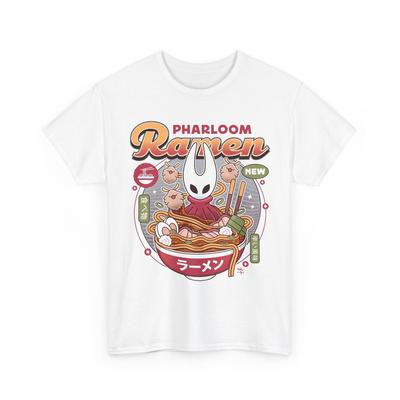 Pharloom Ramen Vintage Unisex-T-Shirt. Hollow Knight Silksong Videospiel. Hornisse