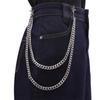Waist Chain for Men Women Boy Girls Punk Wallet Keychain Belt Metal Jeans Pants Chain with Secure Clasp Accessories