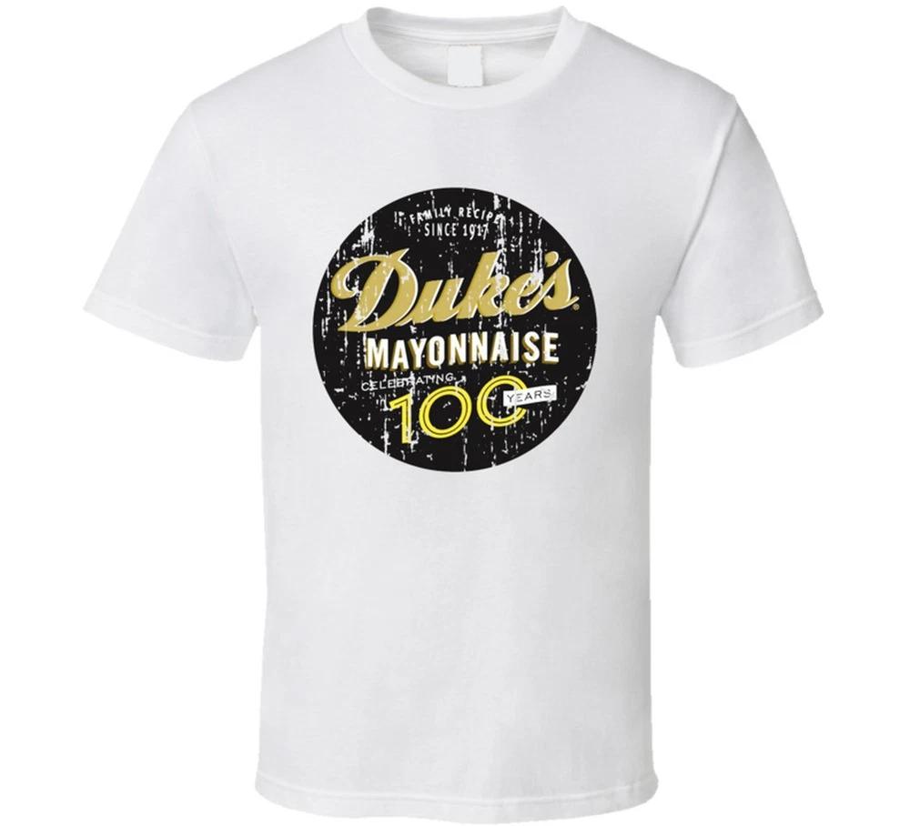 Dukes Mayonnaise Logo Cool Food Gift Distressed T Shirt S