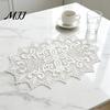 Vintage Style Lace Doilies for Kitchen White Doily, Elegant Retro Placemat, Embroidered Table Mats Home Decor Mat, Rectangular Round Oval Toppers
