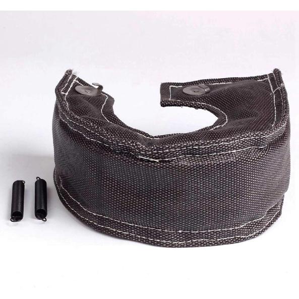 SUPERFASTRACING Black Turbo Turbocharger Heat Shield Blanket Fit T4 T67 T71 T76 T88 GT40 GT45 T04 with Locking Springs