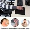 Ergonomic Desk Armrest Extender - Comfort Elbow Support for Gaming Office, Adjustable Keyboard Mouse Setup, Durable Black Design