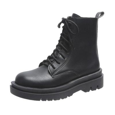 Nuove Scarpe con Plateau da Donna Autunnali Punta Tonda Zip Laterale Stivaletti alla Caviglia per Donna Sneakers Casual Stivali con Plateau da Donna per Esterno