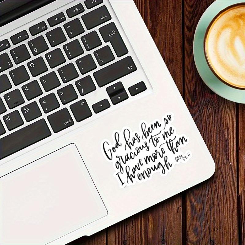 

Христианские наклейки | Наклейки со стихами из Священного Писания и Библии | Наклейка «Бог был милостив ко мне» | Бытие 5pc