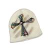 Dongdaemun Autumn and Winter New American Retro Cross Knitted Hat Women's Face Showing Small Woolen Hat
