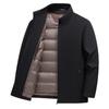 Men's Business Casual Down Jacket with Lapel - Warm Autumn/Winter Coat