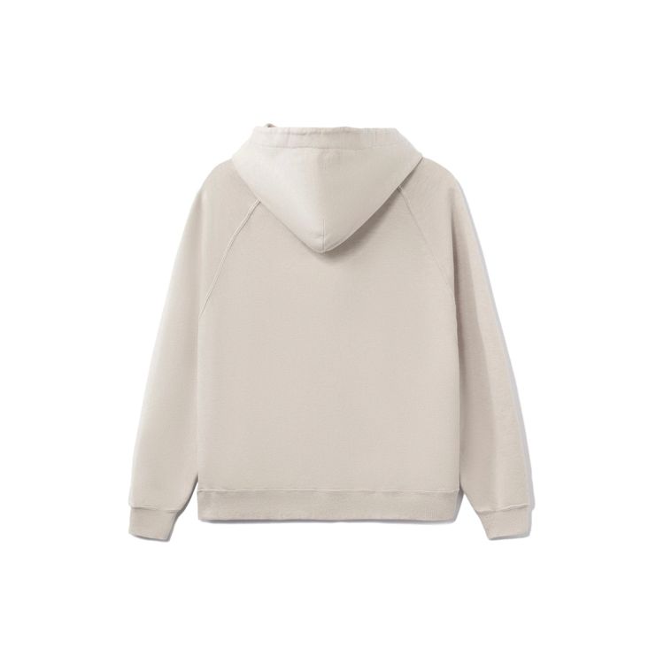 Li-Ning Runway Series Embroidered Logo Sports Pullover Hoodie Men Tops Flower-Grey AWDRA63-3