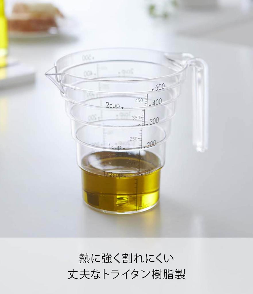 Yamazaki Industries samm-sammult mõõtetopsi kiht 500ml Clear 2547