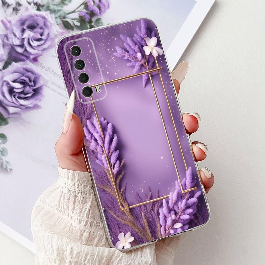 For Huawei Y7a Case PSmart 2021 Cute Cat Fashion Painted Cover Soft Slim Phone Case For Huawei P Smart 2021 Y 7a HuaweiY7a Shell
